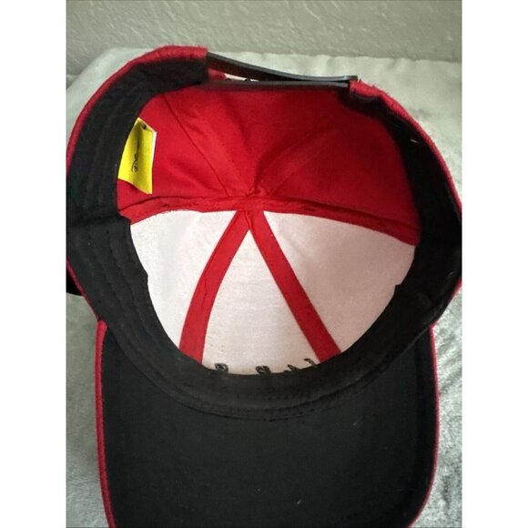 New Minnie Mouse Hat Red with Polka Dot Ears Black Bow Disney Adjustable - Picture 6 of 7